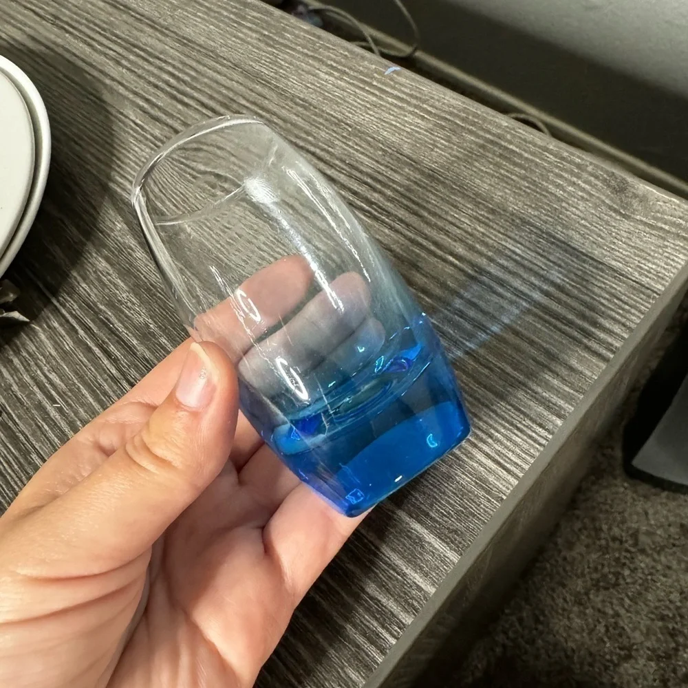 Carnival Cruise Blue Ombre 5oz Shot Glass Souvenir Barware OS